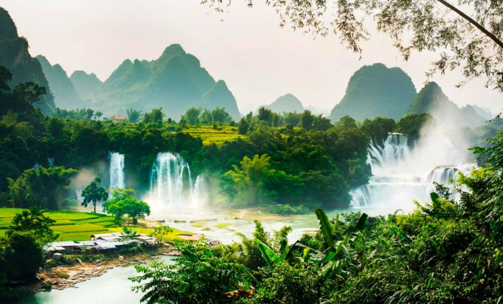 Vietnam Watervallen Natuur
